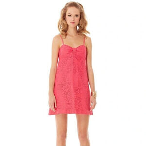 Lilly Pulitzer Karina Dress Lipstick Pink Lace Dress